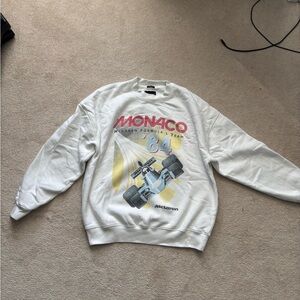 Abercrombie F1 Monaco White Crewneck